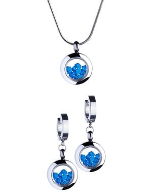 My Little Nature Designer Jewellery Gift Set With Stones – Handcrafted Mini Set For Her - Blue