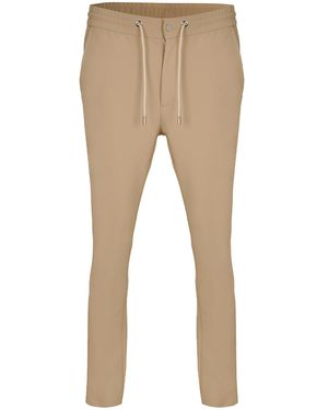 DAVID WEJ Ashford Relaxed Drawstring Trouser - Natural