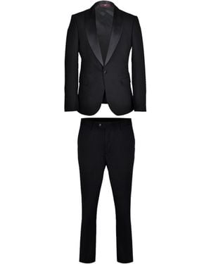 DAVID WEJ Alfredo Single Breasted Shawl Lapel Tuxedo – - Black
