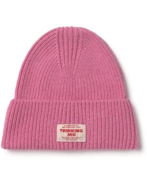 Thinking Mu Wool Amor Beanie - Pink
