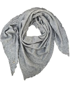 tirillm Palma Triangle Cashmere Scarf Melange - Grey