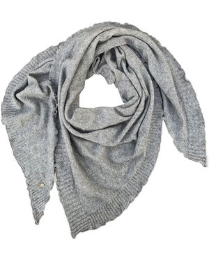 tirillm Palma Triangle Cashmere Scarf Melange - Gray