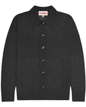 La Granni Aranita Collared Cardigan - Black