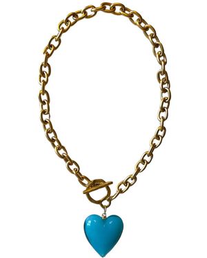 Sccollection Amore Heart Necklace - Blue