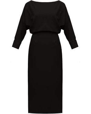 UNDRESS Agalia Work To Evening Off-The-Shoulder Midi Dress - Black