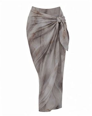 Animal Neutrals Coquive Sarong - Gray
