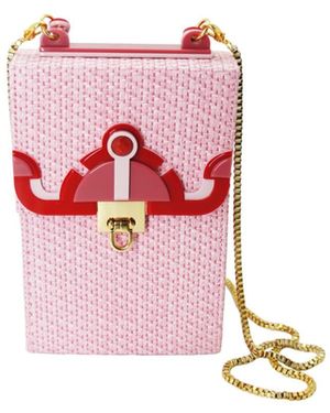 Gissa Bicalho Acrylic Handmade Bag Indaiá - Pink