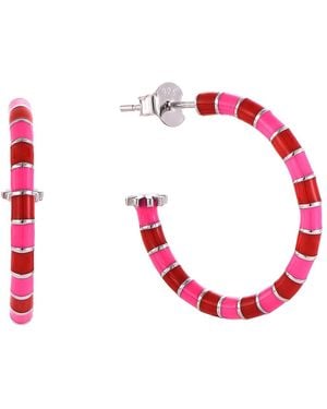 Pinnole Earrings - Red