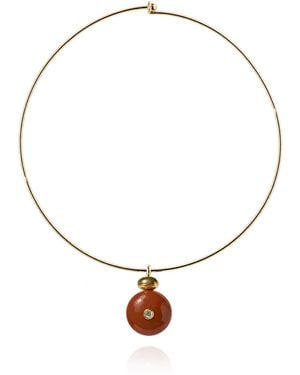 Saule Label Paloma Collar Necklace - Brown