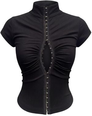 Khéla the Label Bad Decision Short Sleeve Top - Black
