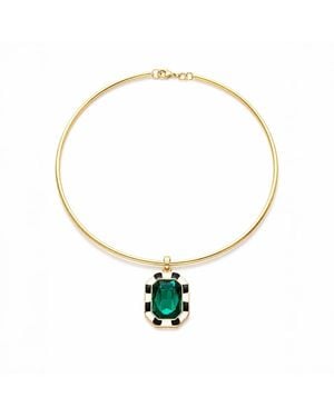 By Virgo Gemma Forest Choker - Metallic