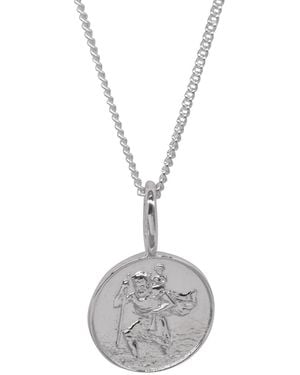 Katie Mullally St Christopher Necklace - Metallic