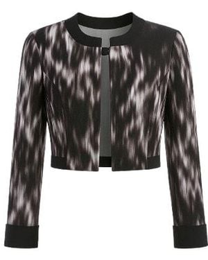 Conquista Print Bolero - Black