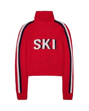 Ellsworth & Ivey Jade Turtleneck Jumper - Red