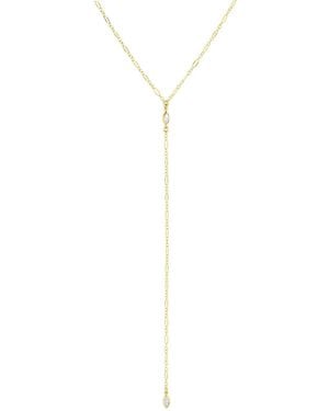 SET & STONES Ezra Lariat Necklace - White
