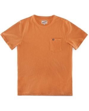 &SONS Trading Co Slub Pocket T-Shirt Fade - Orange