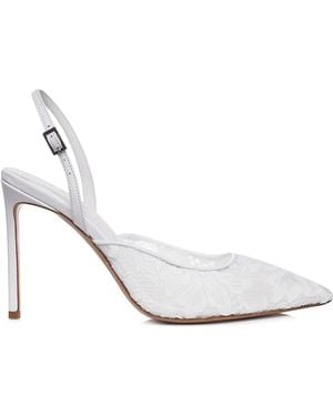 Ginissima Ines Lace Slingbacks - White