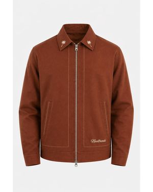 Nooltrends Mocha Palmeraie Embroidered Jacket - Brown