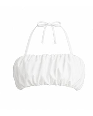 Luroq London Bubble Halter Top - White