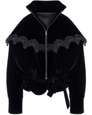concept A trois Velvet Jacket- Special Capsule "Self.Readytowear" - Black