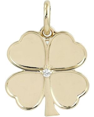 Artisan Diamond Clover Pendant - Natural