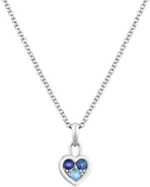 Dinny Hall My World Gem Heart Pendant - Metallic