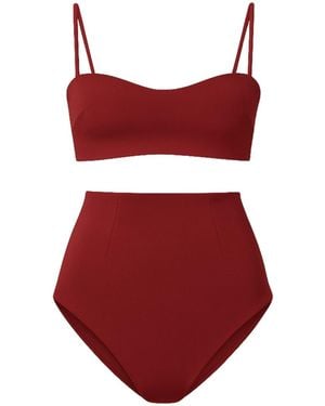 Rive & Rituel Harlow High Waisted Bikini Set - Red