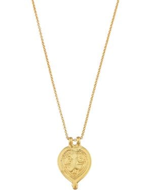 Opium Jewels Vintage Amulet Depicting Hanuman The Monkey God On A Plated Chain - Metallic