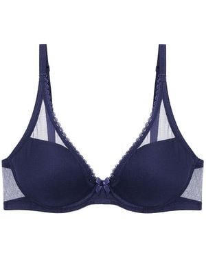 Journelle Victoire Plunge Bra Midnight - Blue