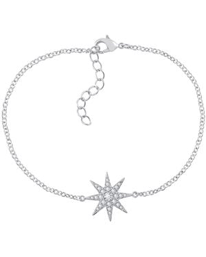Diamonbliss Marilyn Monroe Hollywood Star Bracelet, Platinum - White