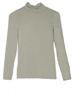 At Last Polo Neck Base Layer - Grey