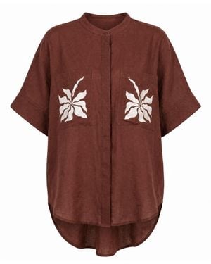 Palm Collective Summer Blouse - Brown