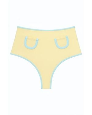 Montce Sunshine Binded Polly Bikini Bottom - Yellow