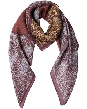 Ana Maison Silent Remark Silk Wool Scarf - Purple