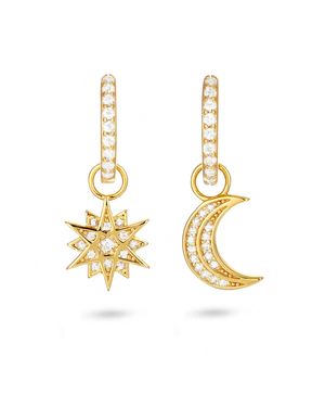 Gold Trip Celestial Moon & Star Huggies - Metallic