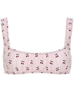 Montce Cherries Zoe Bikini Top - Pink