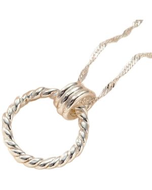 Posh Totty Designs Large Tether Hoop Necklace - Metallic