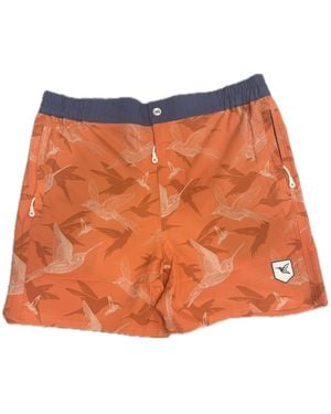 Live Kolibri Luxury Swim Trunks - Orange