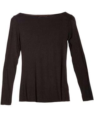 At Last Slash-Neck Base Layer - Black