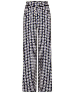 Exquise Julianna Chic Fluid Wide-Leg Trousers - Grey