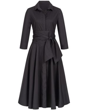 Marianna Déri Shirtdress With Tie Belt - Black