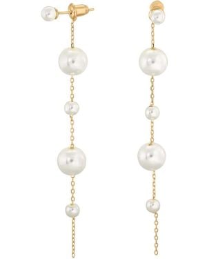 Lisa&Co. Earrings Pearl Drip Drop I - White