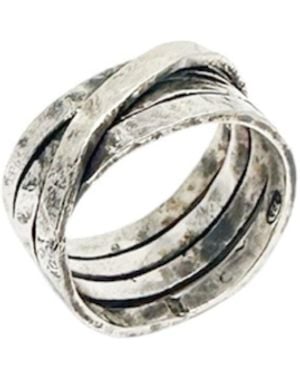 Tg-Jewellery by Tamara Gervasio Fasce Ring — Recycled Sterling - Metallic