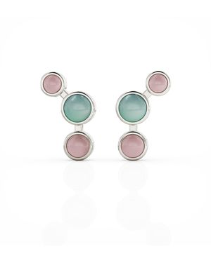 Linda Fiore Aurora Earrings Sterling - Blue