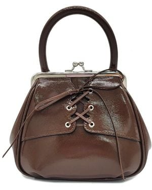 orYANY Lace Up Mini Tote - Brown