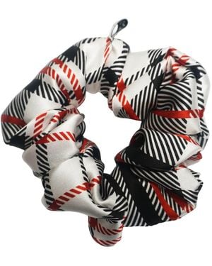 Formula S7 Plaid Silk Scrunchies Multicolor