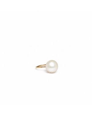 Silver Moon Perla-Plated Sterling Ring - Metallic