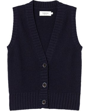 Thinking Mu Wool Ginger Vest - Blue