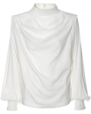 AGGI by HALEWSKI Karen Vanilla Ice Blouse - White