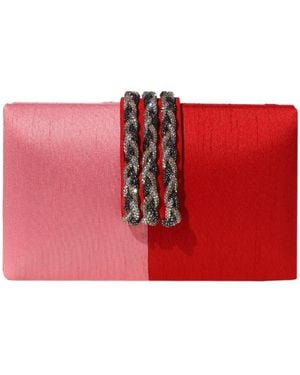 Simitri Coral Clutch - Red